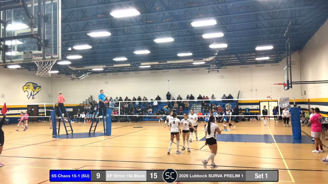 EP Strive 15's Black vs 6s Chaos 15-1 (SU)
