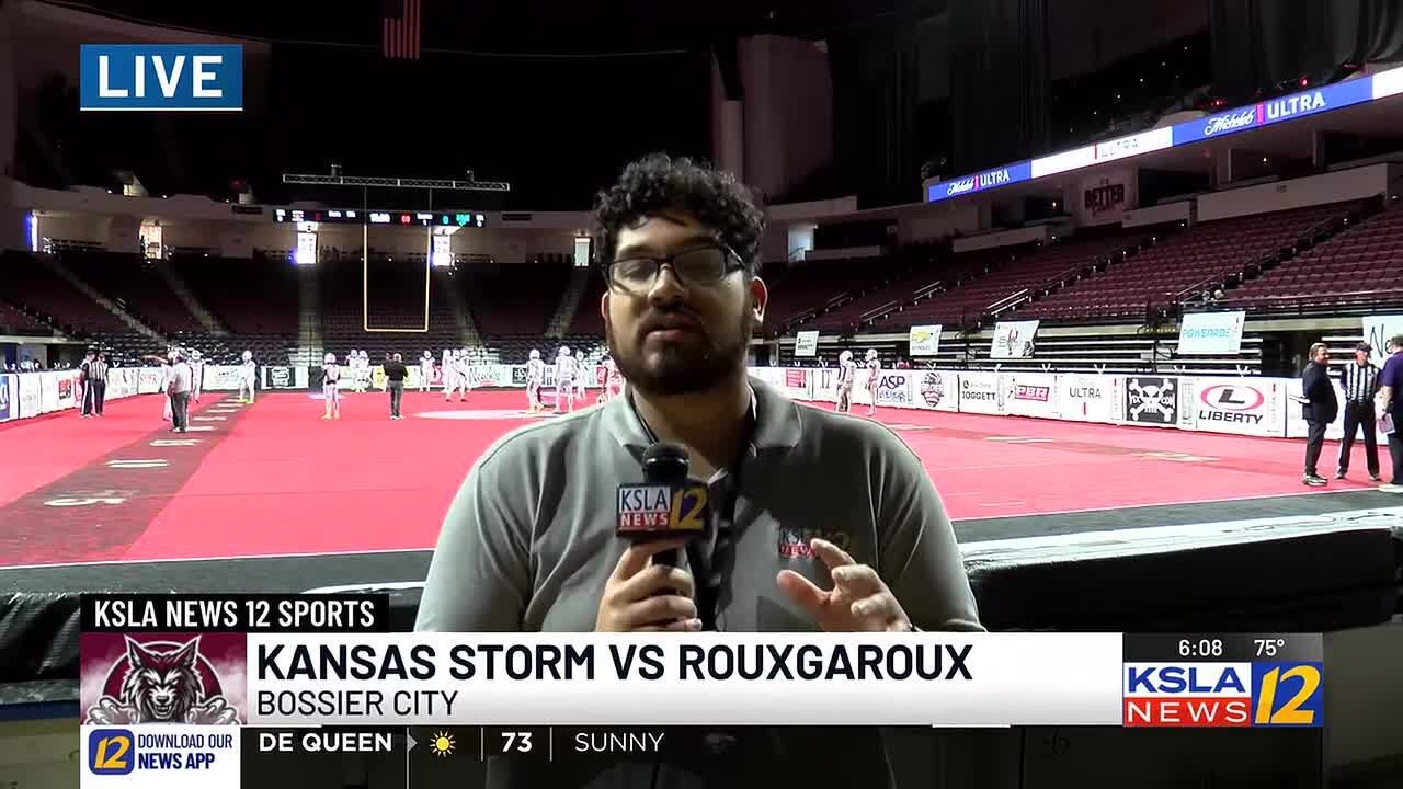 Эндрю Веллман из KSLA покажет нам, что происходит внутри Brookshire Grocery Arena перед матчем Ру...