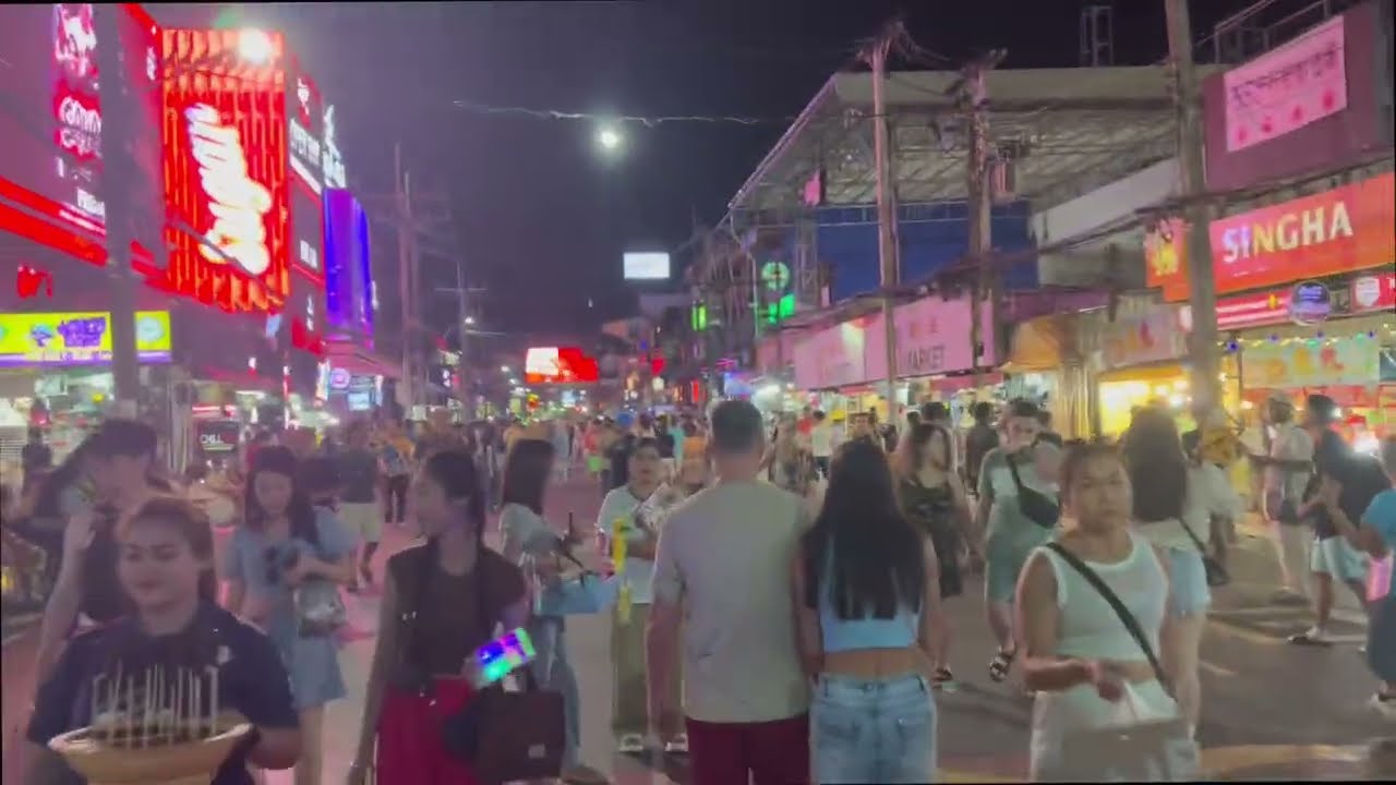 Exploring Bangla Road Phuket for the FIRST TIME! Insane Nightlife Walk