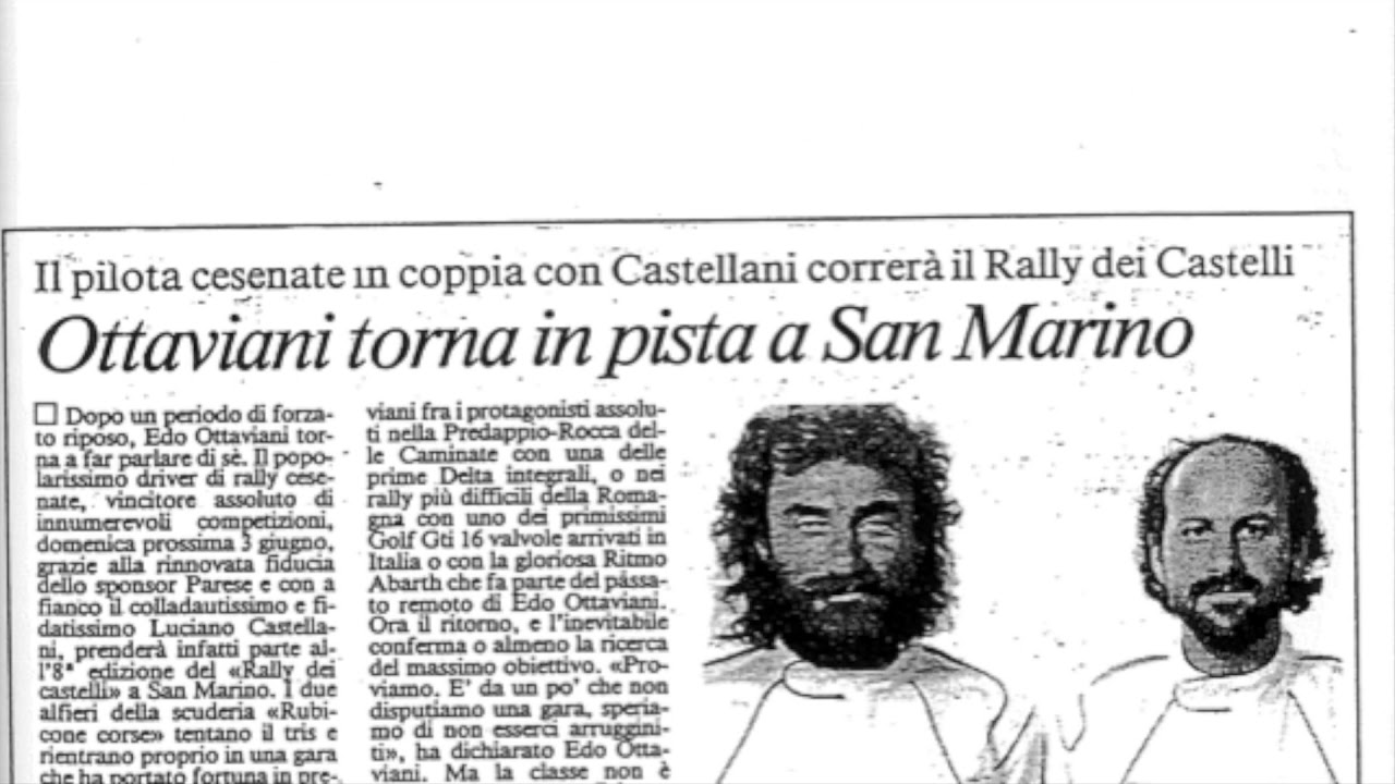 EDO OTTAVIANI RALLY STORY - 1 PARTE