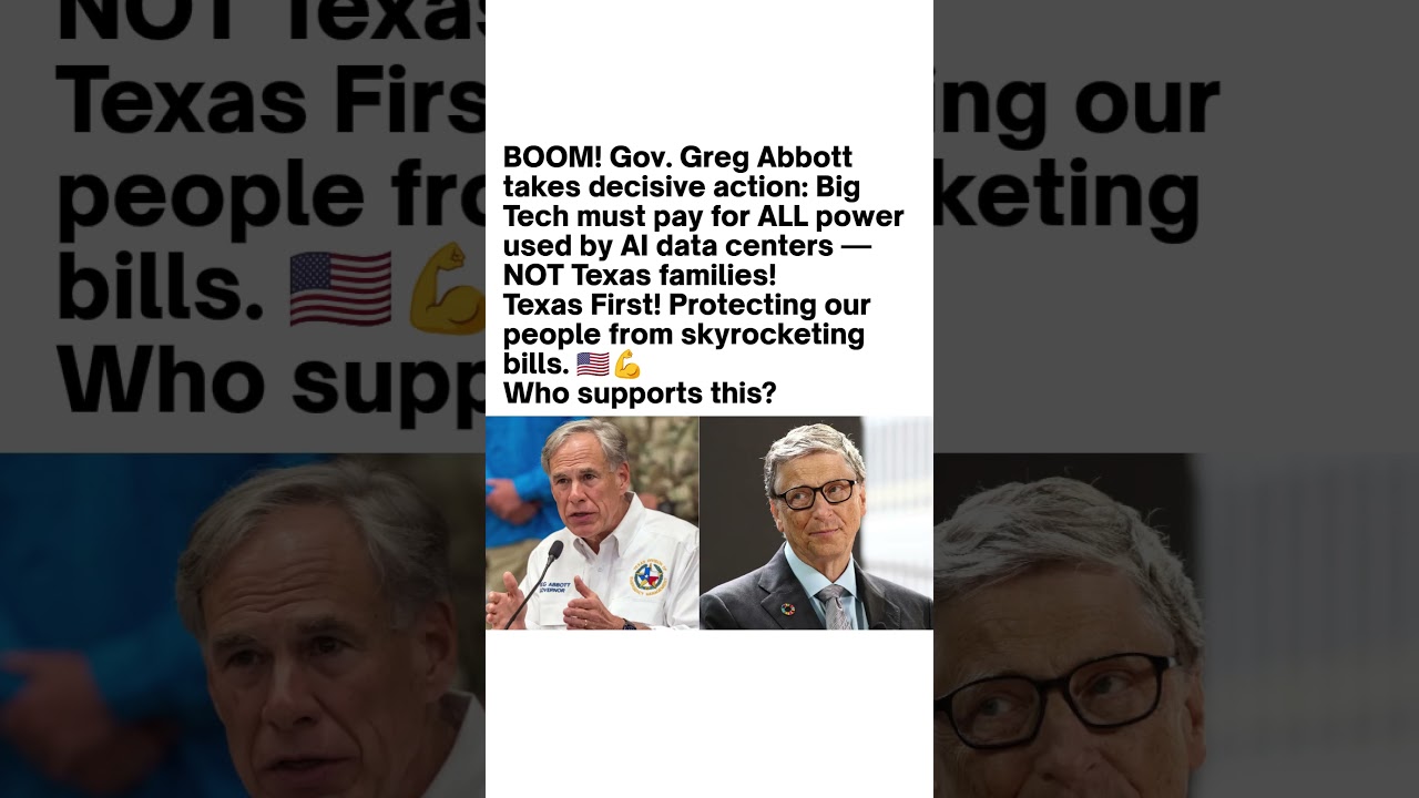 Greg Abbott's AI Data Center Plan Goes Viral