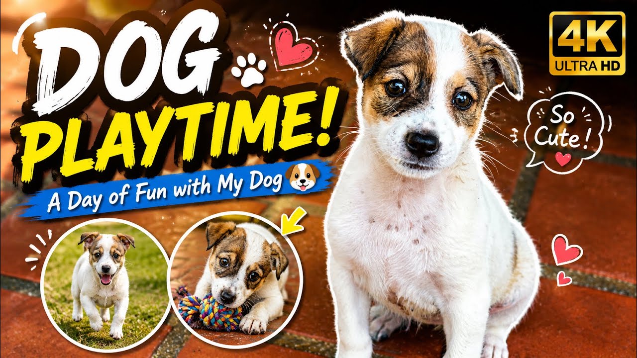 Dog Playtime| A Day of Fun with My Dog 🐶