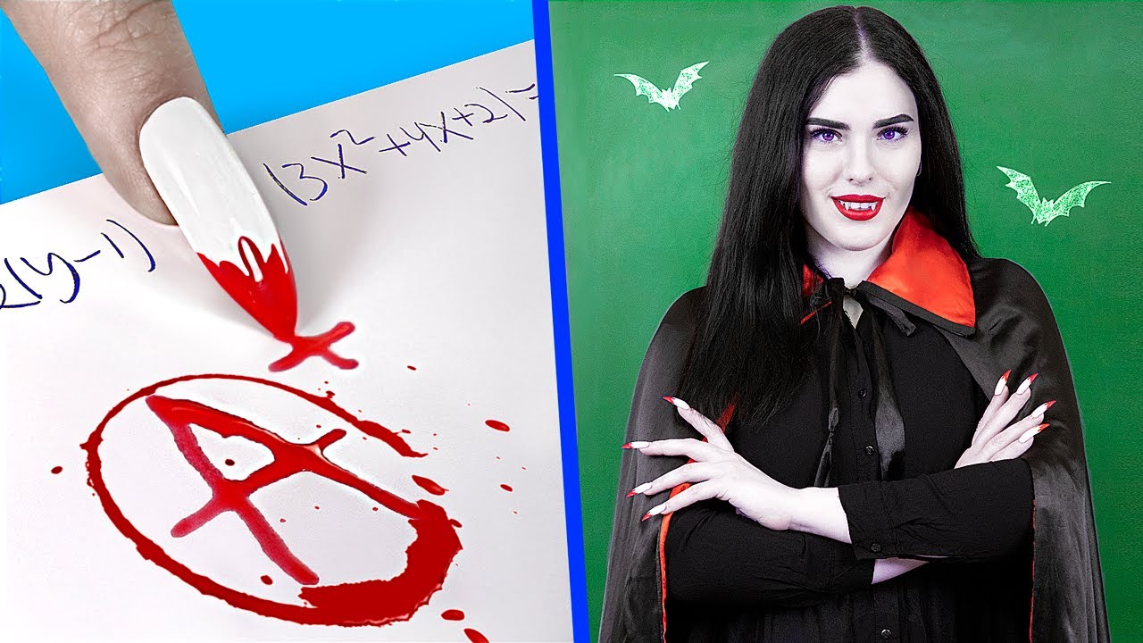 Ya Öğretmeniniz Bir Vampir Olsaydı? / 8 Kendin Yap Tarzı Vampir Temalı Üniversite Okul Malzemesi