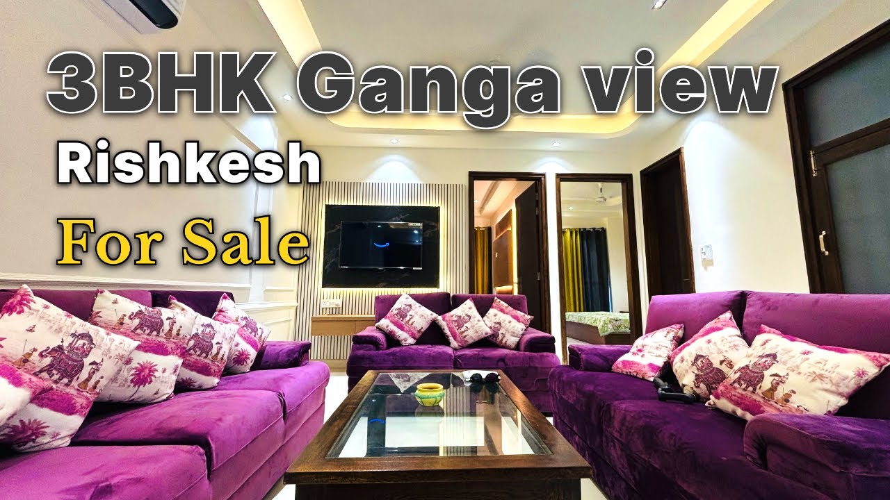 3BHK 1450 Sqft Ganga Facing Premium Flat For Sale in Rishikesh Details👇🏼