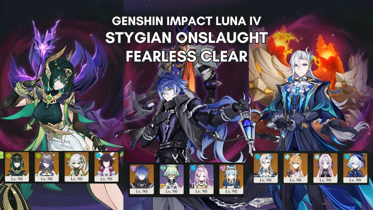 NEW HARDEST STYGIAN?!! | Stygian Onslaught Luna IV Fearless (V) Clear | Genshin Impact