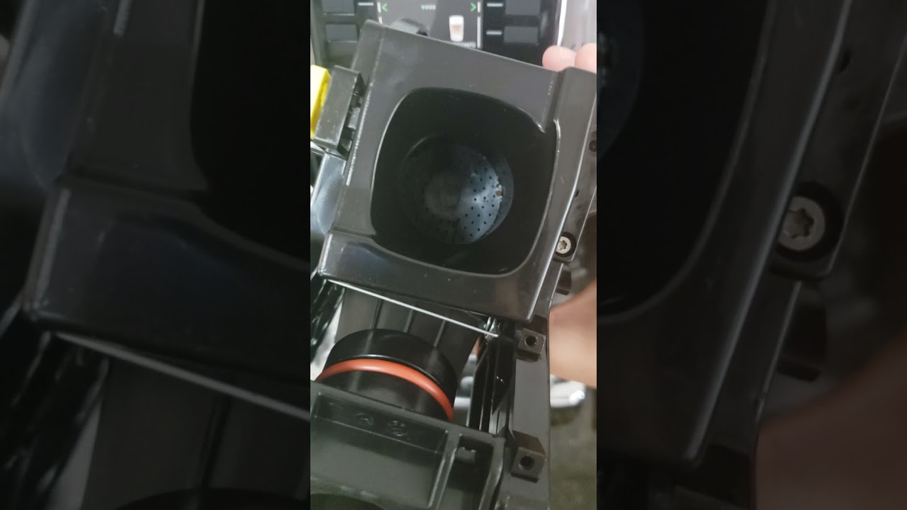 Coffee residue on brand new Gaggia brew group (expected)