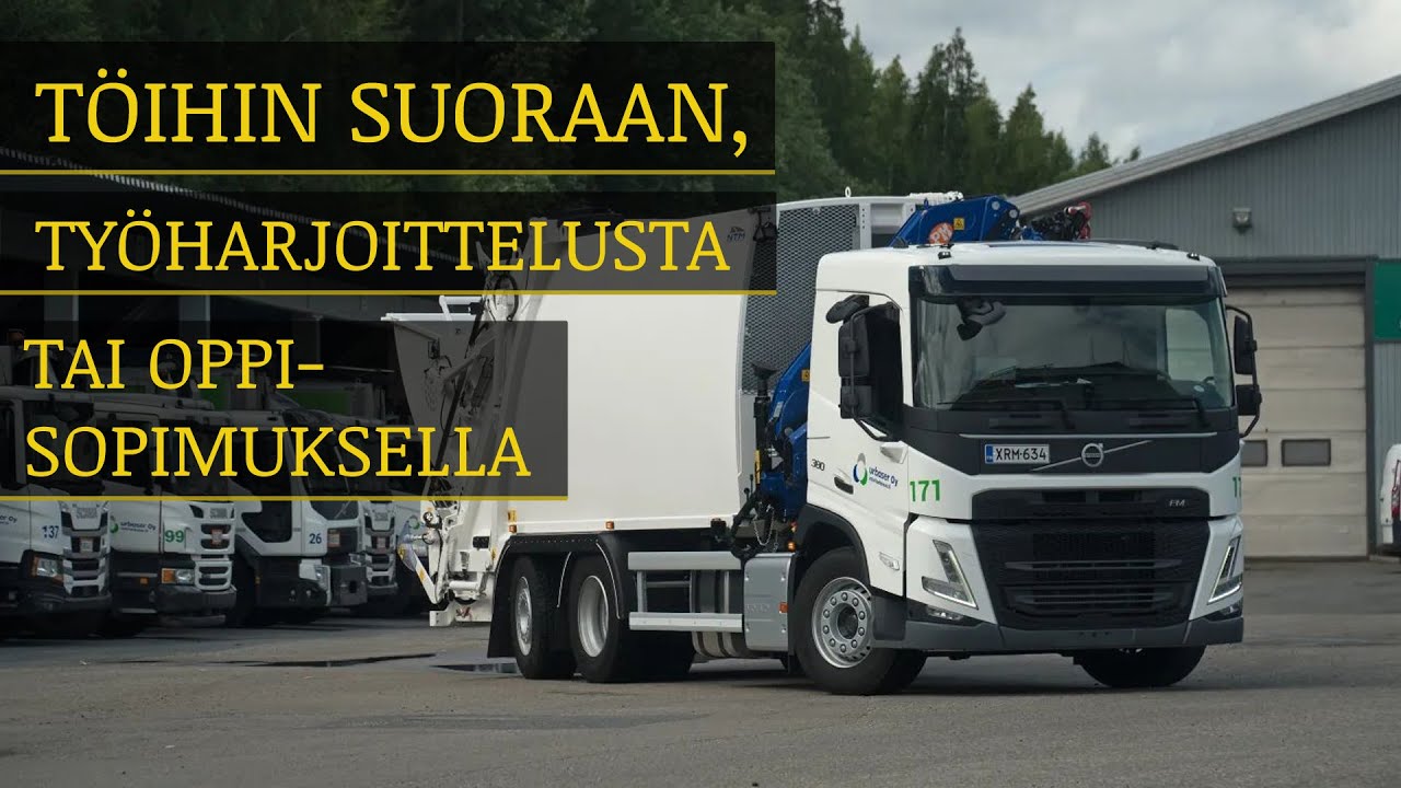 Haluatko roskakuskiksi tai apuriksi? - Nyt on t&ouml;it&auml; tarjolla!