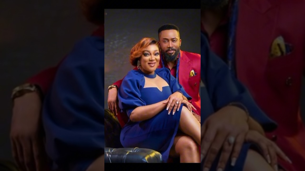Nollywood Actor Frederick Leonard and wife Peggy with some love vibes