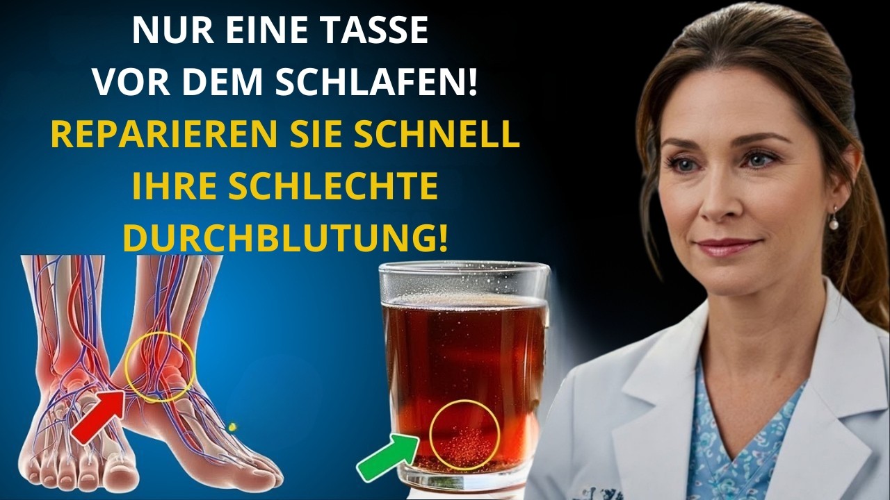 Über 60? Trinken Sie DAS, um die Durchblutung in den Beinen schnell zu steigern | Gesundheitsarzt