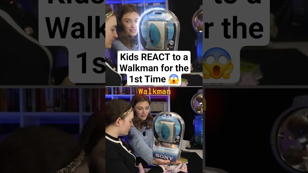 Kids REACT to a Walkman for the First Time 😱📼