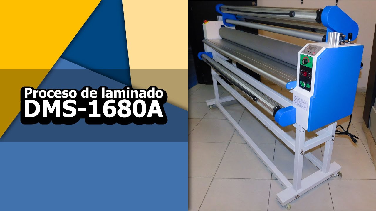 Laminadora DMS-1680A... proceso de laminado y corte