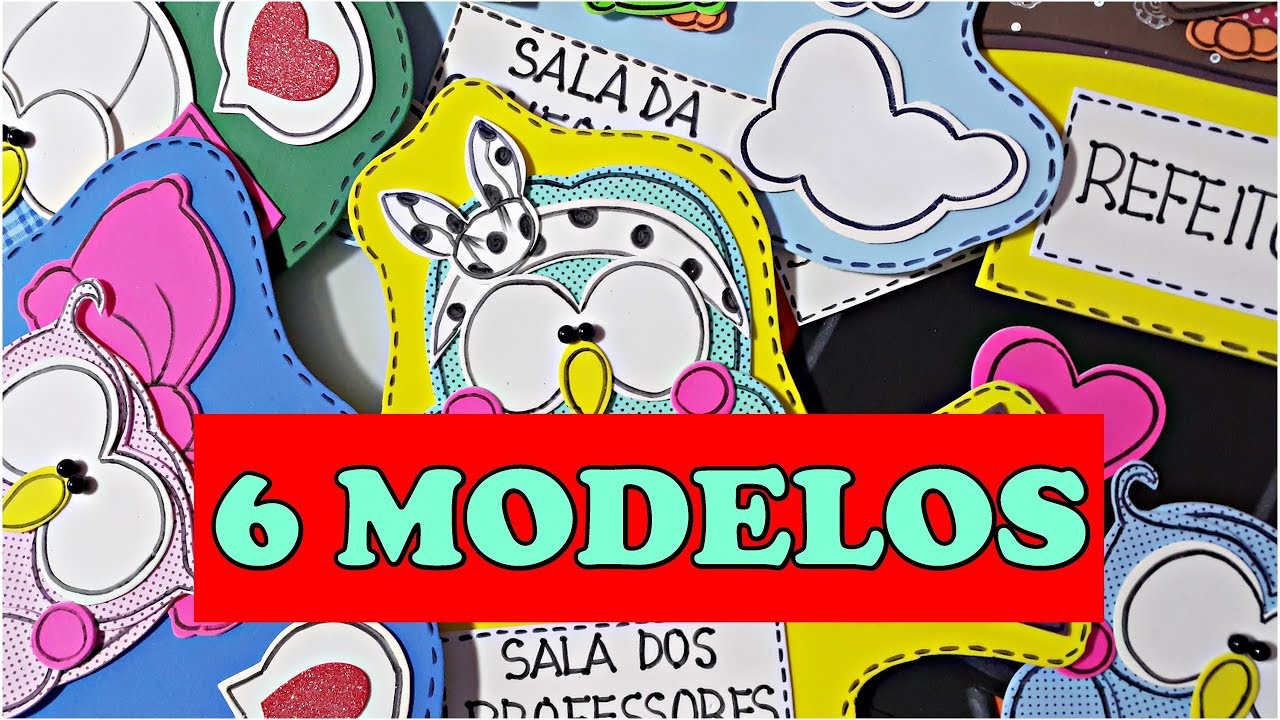 PLACAS DECORATIVAS PARA IDENTIFICAÇÃO DE AMBIENTES ESCOLARES