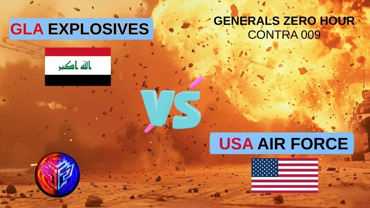 GLA Explosives vs USA Air Force – Ground Bombs vs Air Domination | Generals Zero Hour Contra 009