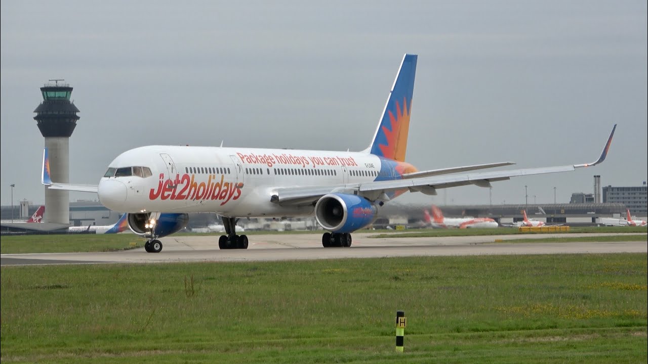 Manchester Airport Up Close Spool Up & Departures Rwy 23L. Summer Planespotting in 4K