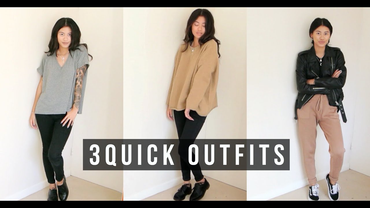 3 Quick outfits | IDRESSMYSELFF