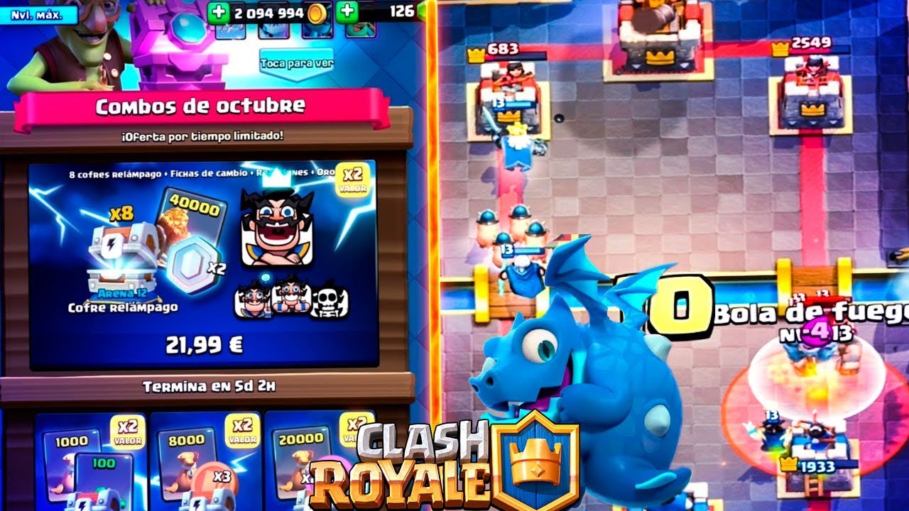 EL NUEVO DRAGÓN ELECTRICO & LA OFERTA DEL MAGO!! | Clash Royale | Rubinho vlc