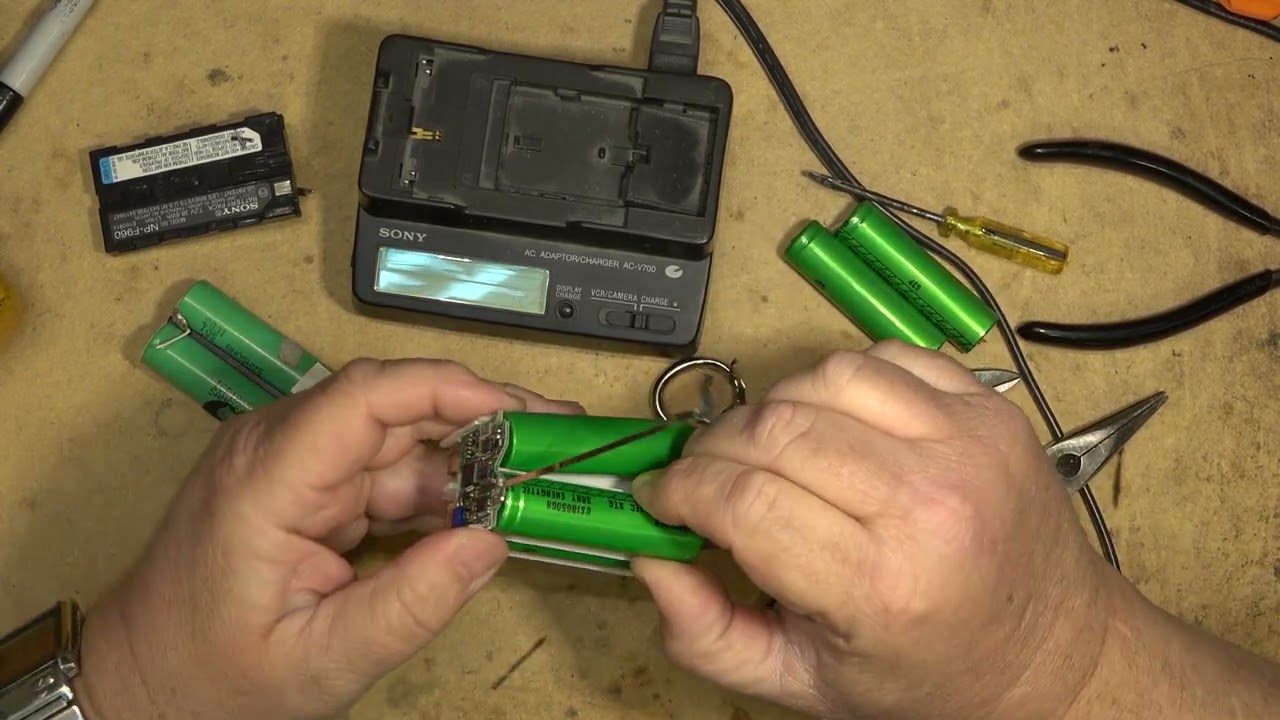 Infolithium Camcorder battery Rebuild
