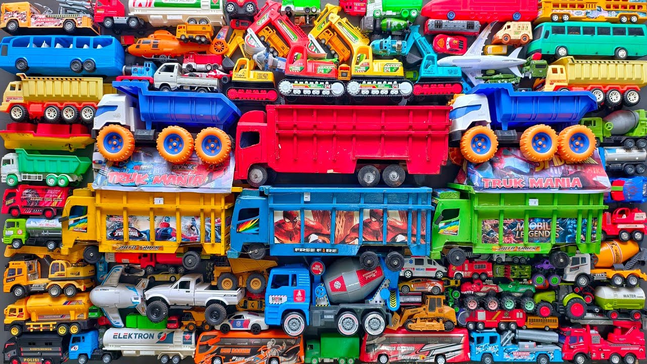 Mobil Mobilan Truk Oleng , Mobil Truk Molen, Mobil Balap, Truk Pasir, Excavator, Mobil Roket, Damkar