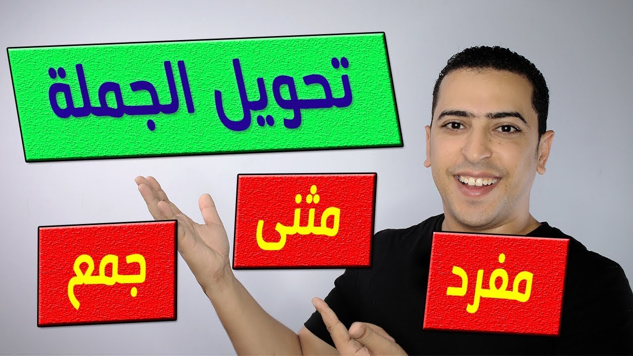 كيف تحول الجملة من مفرد لمثنى وجمع 😍 تدريب نحو - ذاكرلي عربي