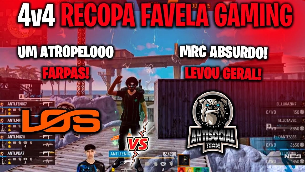 DOLLARS vs ANTISOCIAL - MRC ABSURDO! UM ATROPELOOO FARPAS INSNAS! 4X4 RECOPA FAVELA GAMING!