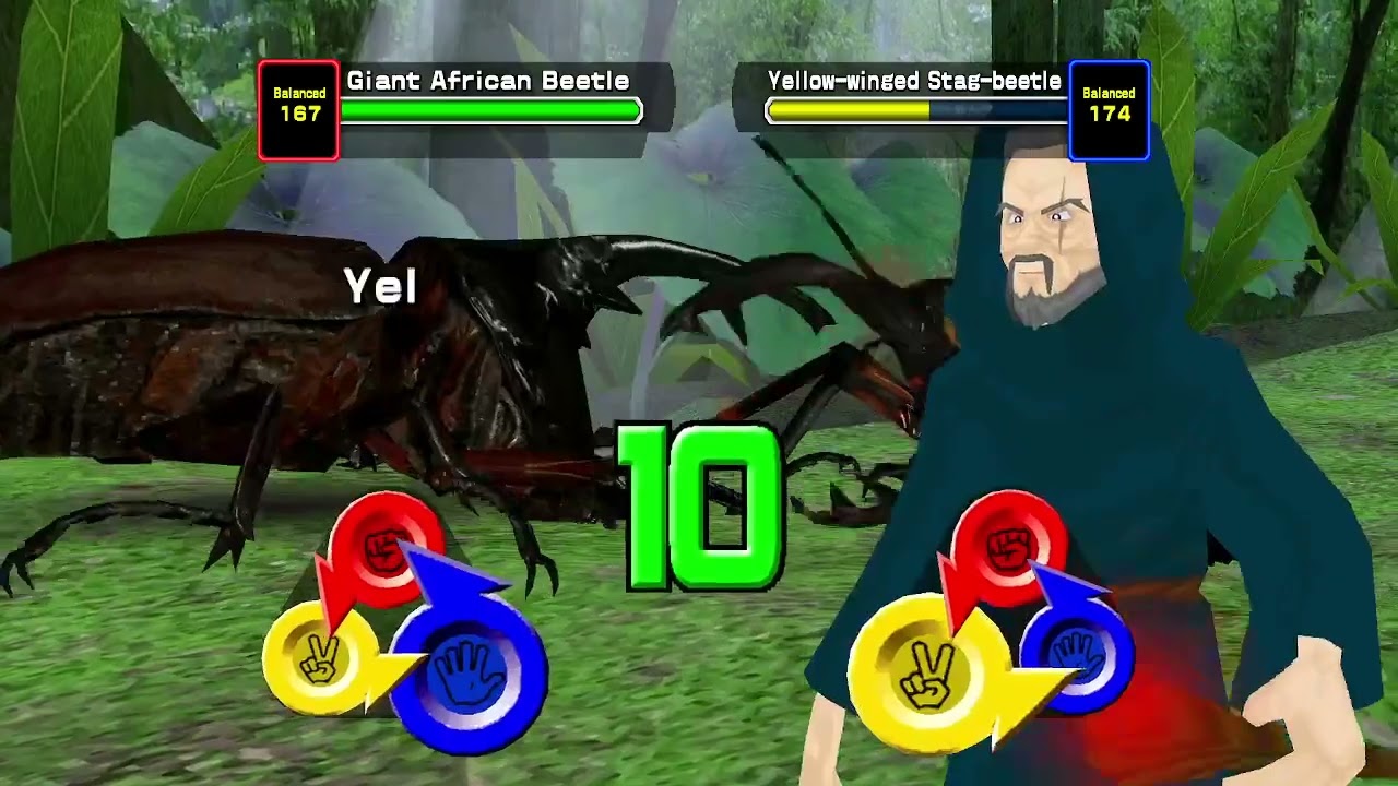 Mushiking Giant African Beetle Gameplay
