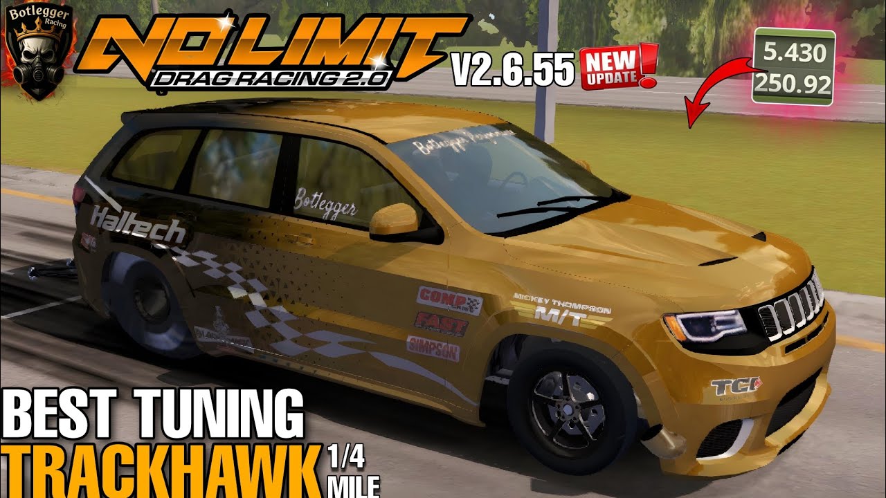 Latest Tuning Jeep TRACKHAWK 5.4 second in 1/4 mile no limit drag racing 2 V2.6.55