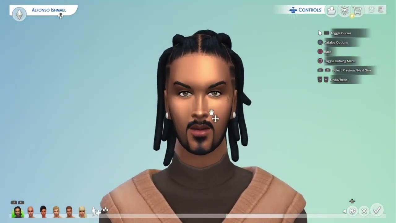 The Sims 4: Creating 'Alfonso Ishmael' CAS Speed Build (TalibVixigo Creation)
