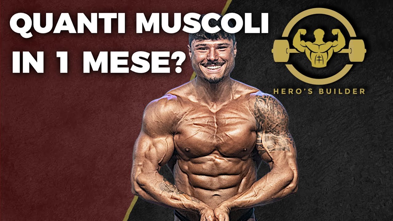 Ecco quanti KG di MUSCOLO puoi mettere in MASSA!
