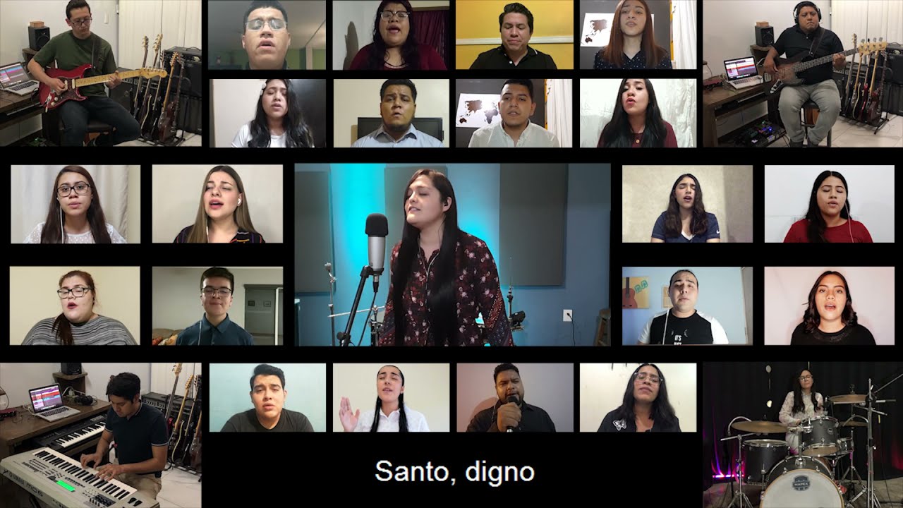 Laura Jolins - Santo Digno FT Coro Virtual Juvenil Monterrey (COVER Coro Tabernáculo )