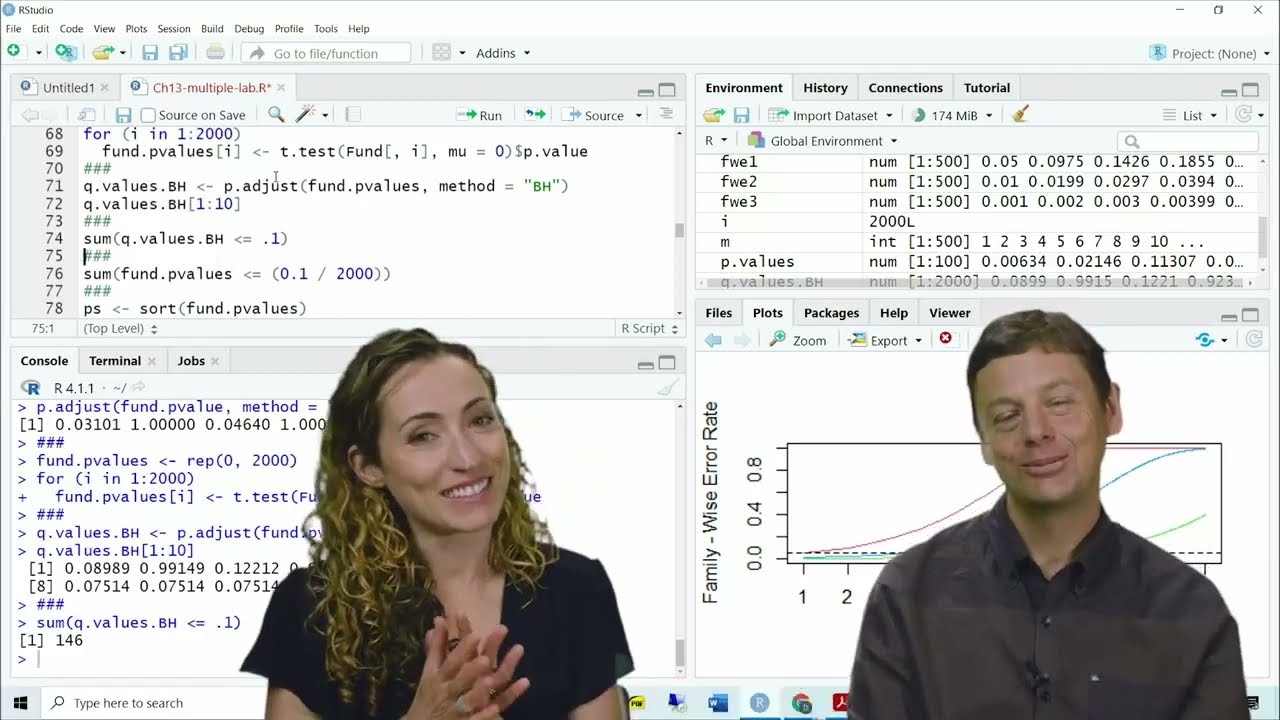 Statistical Learning: 13.R.1 Bonferroni and Holm II