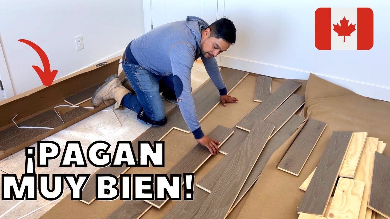 ¡Esto es lo que gané un día instalando pisos en Canadá!
