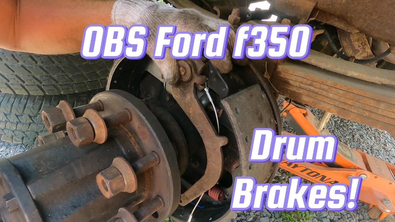 OBS Замена тормозных колодок барабанного тормоза Ford 1980-1996 F250/F350.