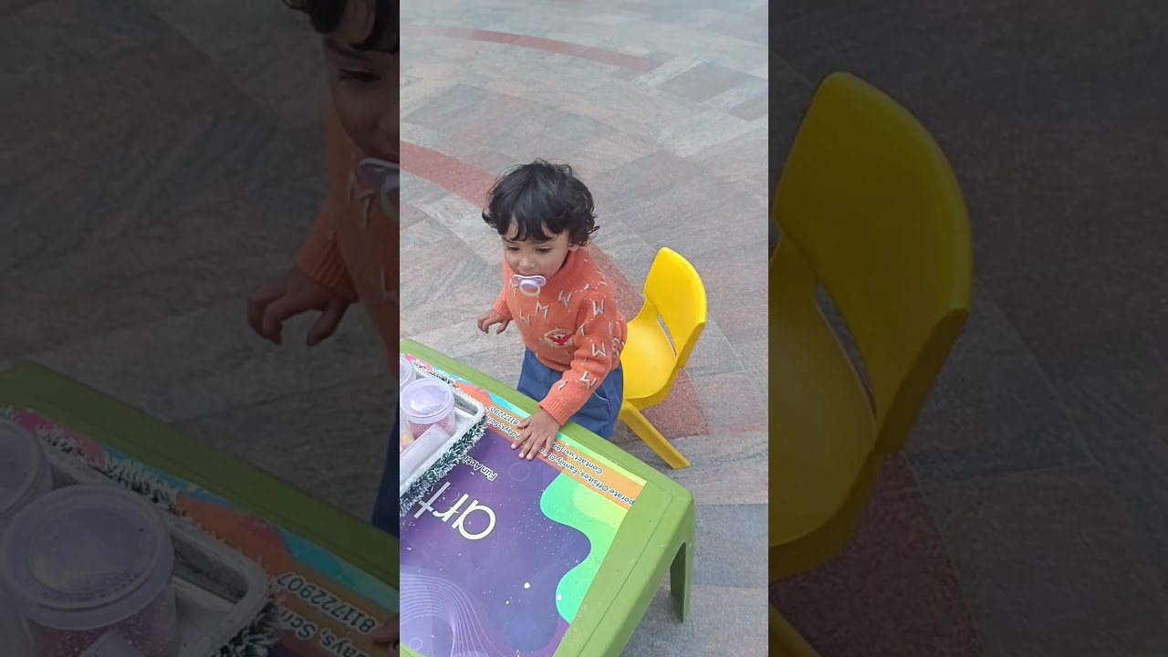 Rudraksh exploring an art class setup in dlf cyber hub 