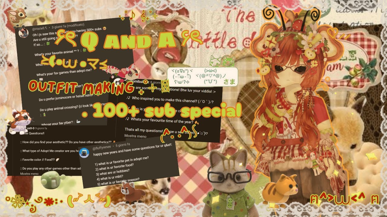 *Q&A* 100+ subs special & OUTFIT MAKING Adopt Me ♡ ୨ৎ ─ *2026* ! ! ♡⸝⸝