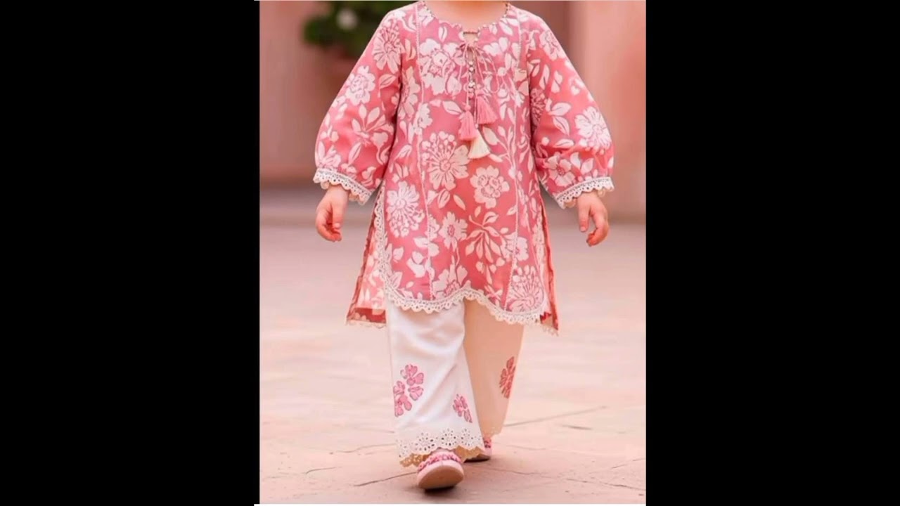 Baby girl suit different style mein frock and suit / kids dress latest ideas 