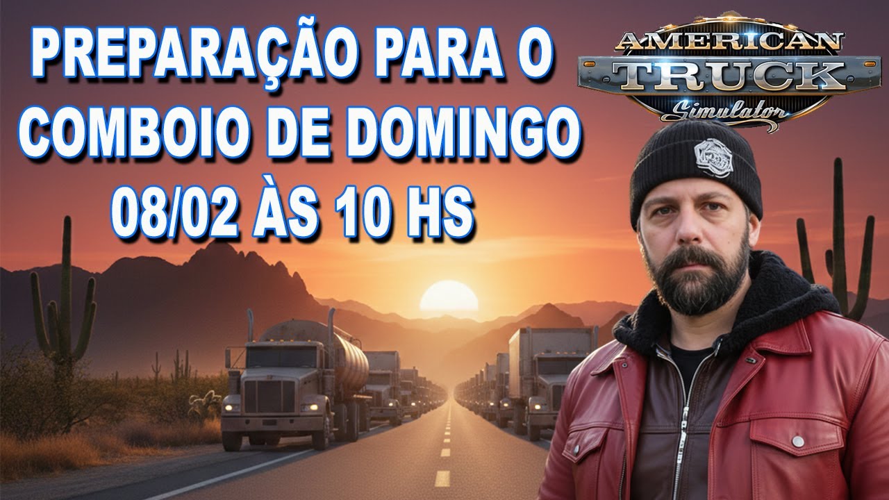 🔴  PREPARAÇÃP PARA COMBOIO DE DOMINGO ÀS 10 HORAS🚛💨🚨 VER REGRAS E LINKS DOS MODS NA DESCRIÇÃO 🚨