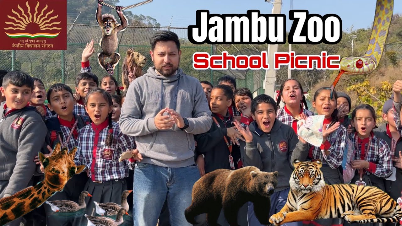 School Picnic Vlog ❤️ | Jambu Zoo Jammu | Full Enjoy 😍 | Kendriya Vidyalaya School