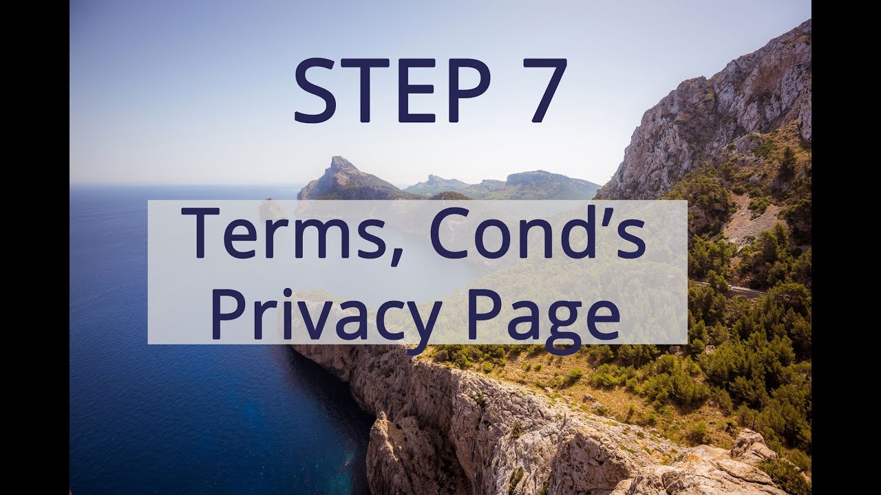 Terms and Conditions Template and Privacy Page WordPress Website 2019