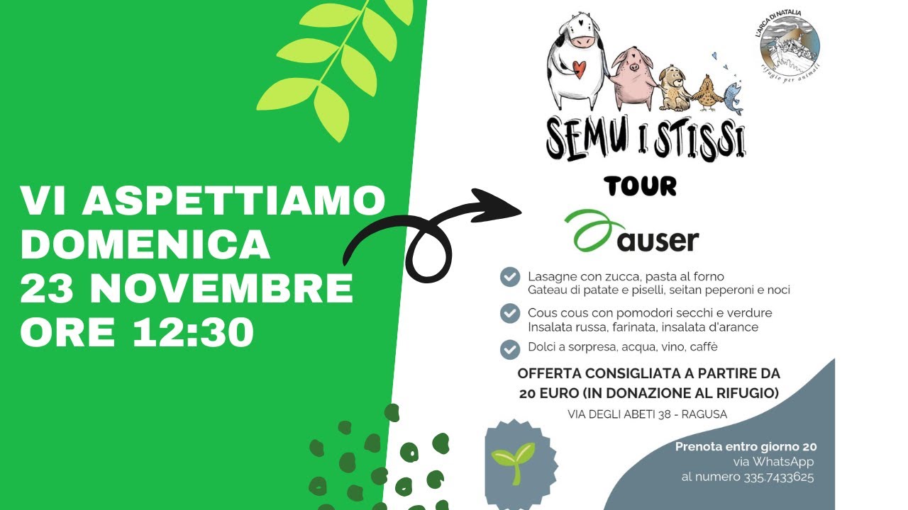 Vi aspettiamo domenica 23 novembre 💃🕺