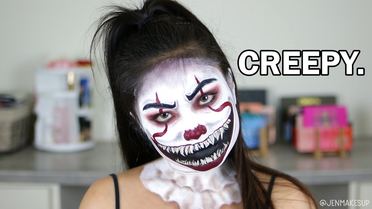IT PENNYWISE CLOWN MAKEUP TUTORIAL |  HALLOWEEN 2019