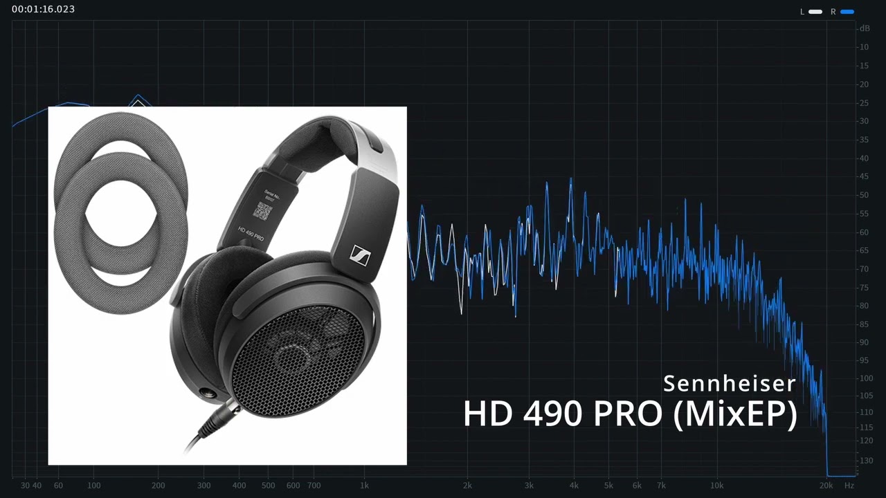 Sennheiser HD 490 PRO [Mixing Ear Pads] ヘッドフォン出力音