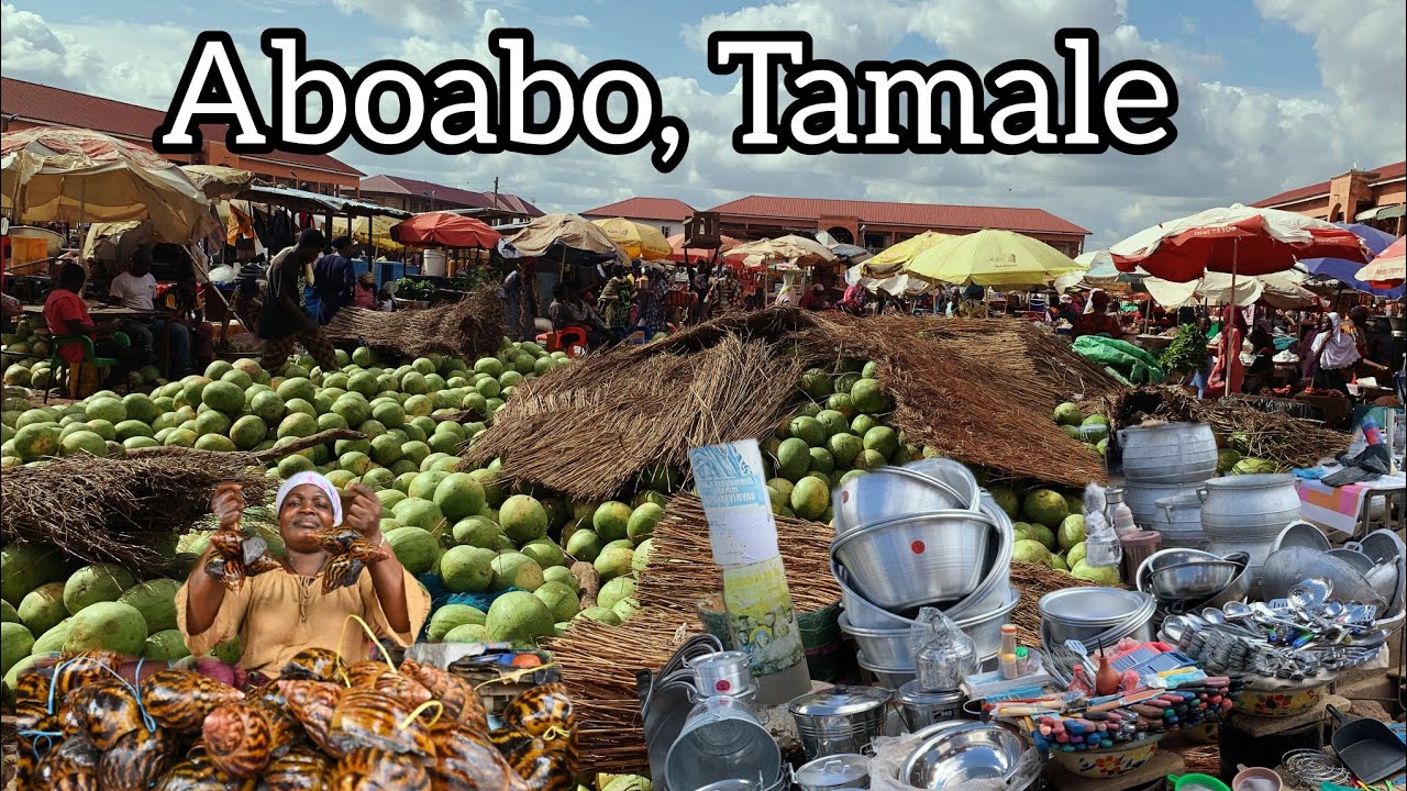 Rural African Market in Ghana 🇬🇭 /Cheapest Food market in Tamale Ghana West Africa 🌍