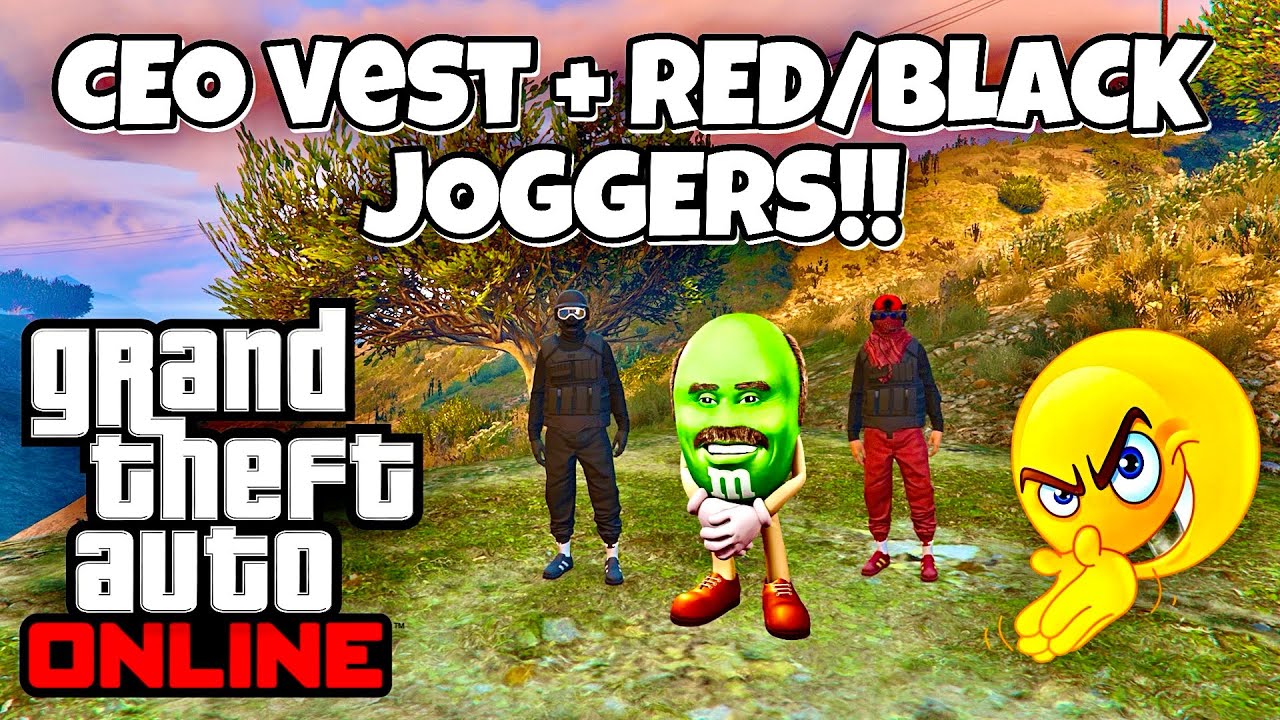 HOW TO GET THE CEO VEST + RED/BLACK JOGGERS - GTA ONLINE