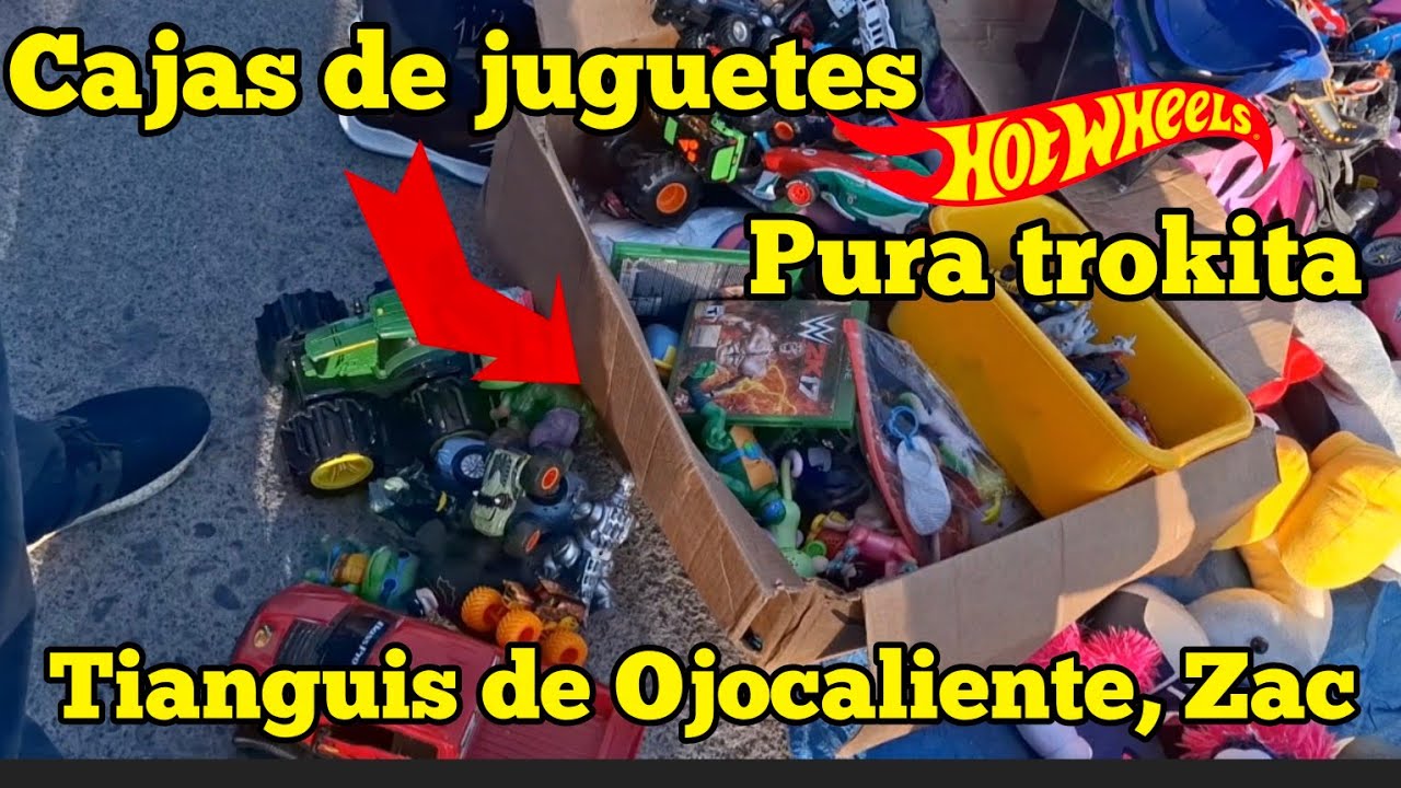 Cacería en el tianguis de Ojocaliente, Zacatecas  en búsqueda  de #hotwheels  pura troquita perrona