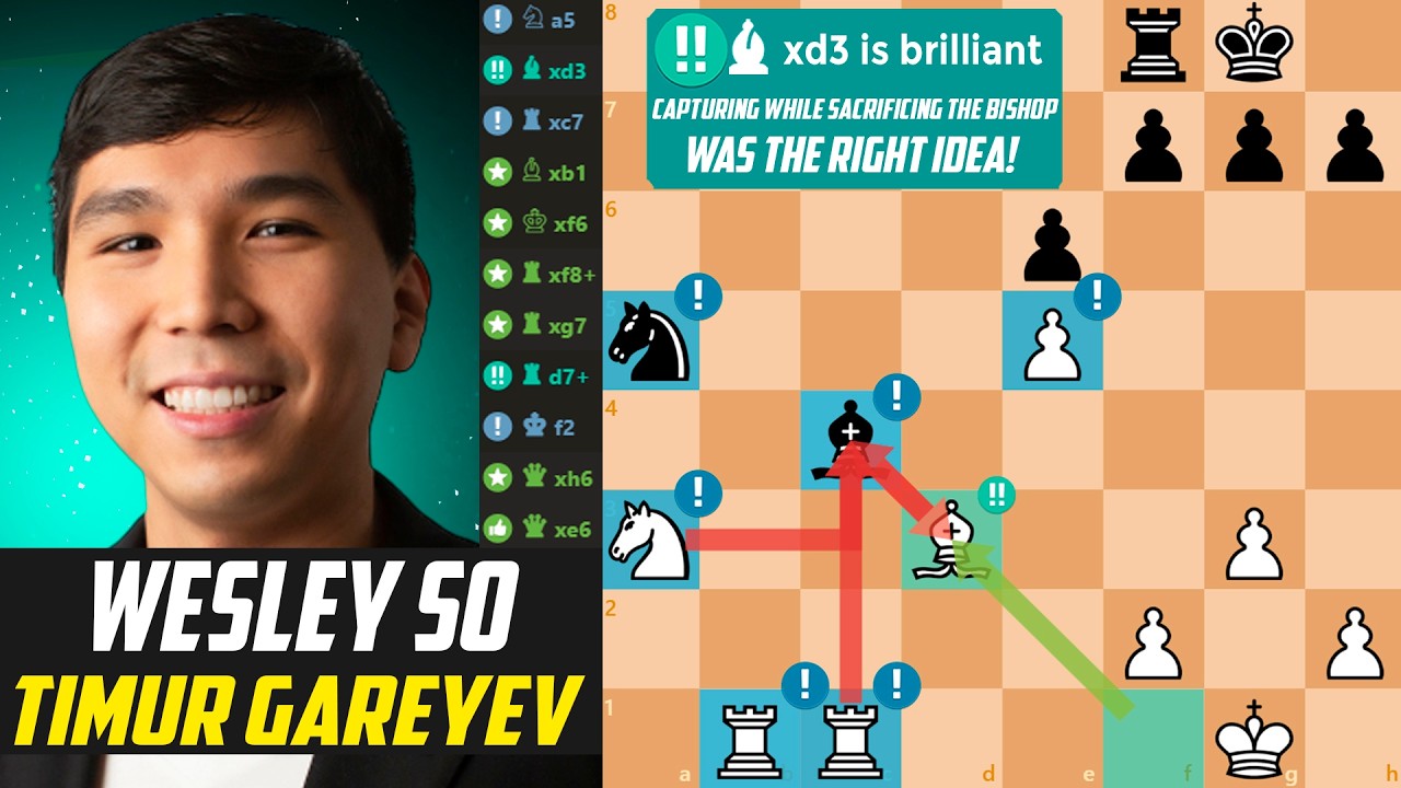 ♟️ Wesley So OUTPLAYS Timur Gareev!                                                  [Stockfish 17]