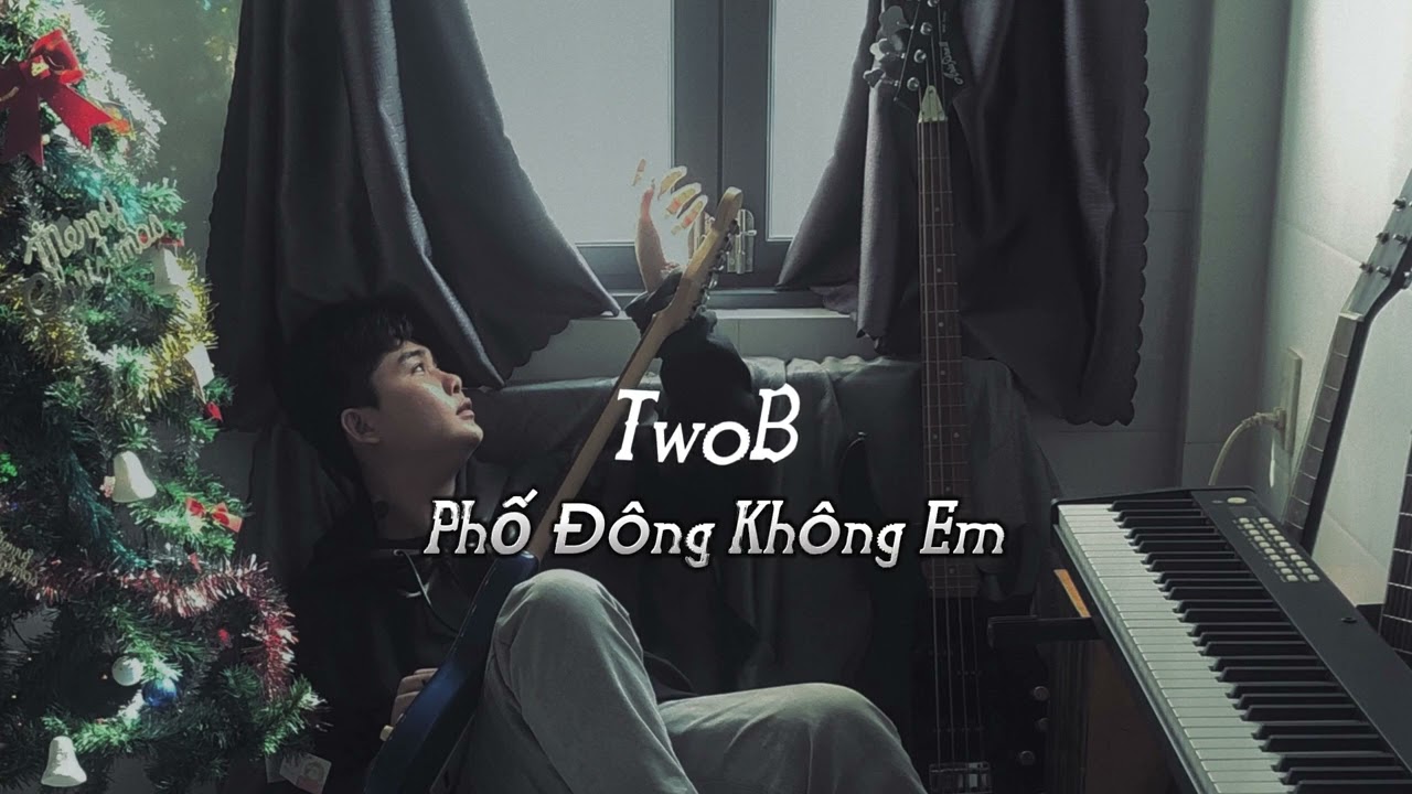 TwoB - Phố Đ&ocirc;ng Kh&ocirc;ng Em | Official Lyrics Video
