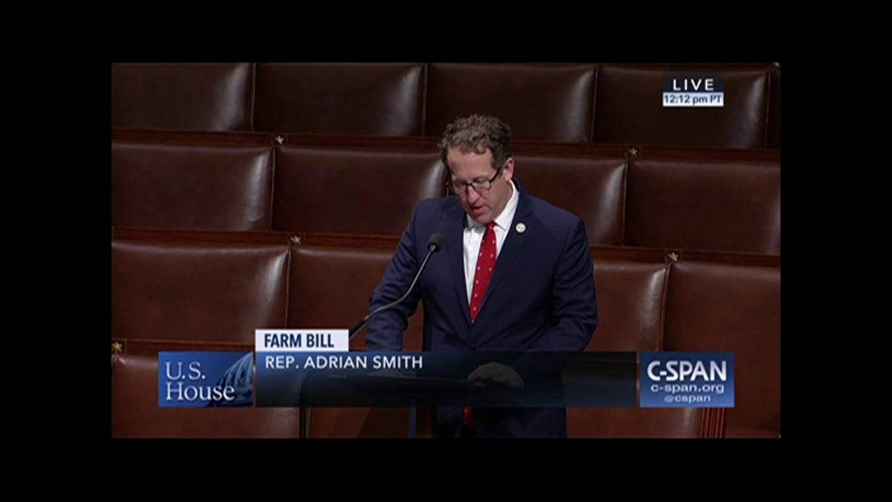Smith Speaks in Favor of 2018 Farm Bill Conference Report