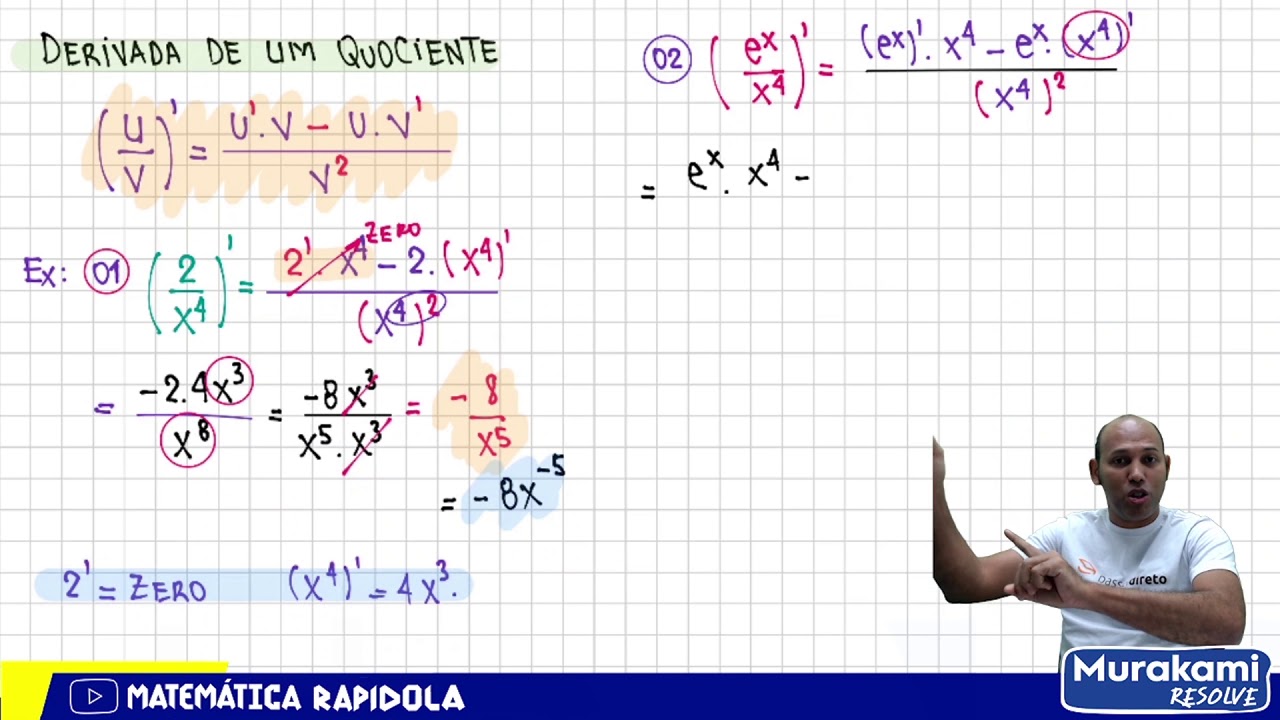 DERIVADA DO QUOCIENTE