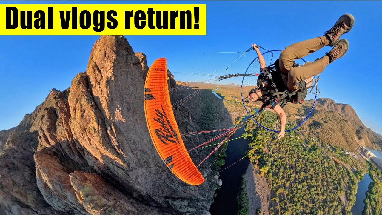 Two Idiots Fly Into Unforgiving Canyon On Paramotors