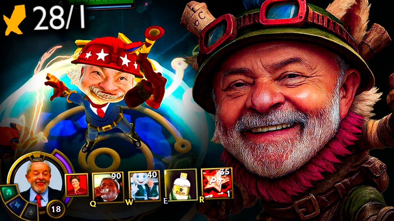 TEEMO LULA 1 HIT NA ZARABATANA E TOMANDO COROTE KKKKKKKKKK